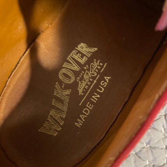 WALK OVER DERBIES - RED FULL GRAIN LEATHER - 8 - Picture 2 of 5